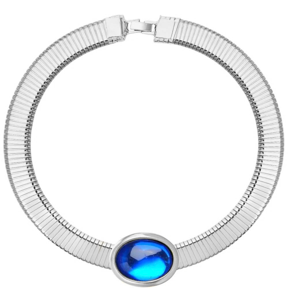 Collana tubo oval color