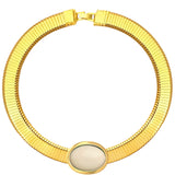 Collana tubo oval color