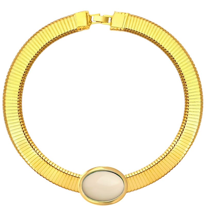 Collana tubo oval color