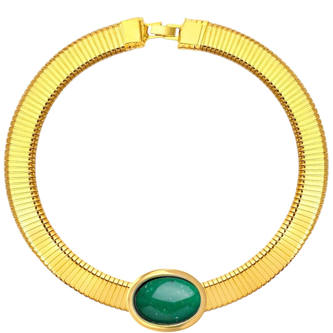 Collana tubo oval color