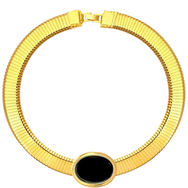 Collana tubo oval color