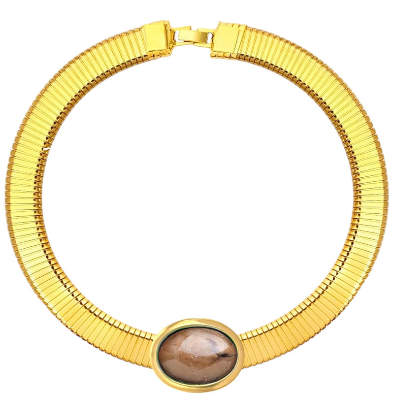 Collana tubo oval color