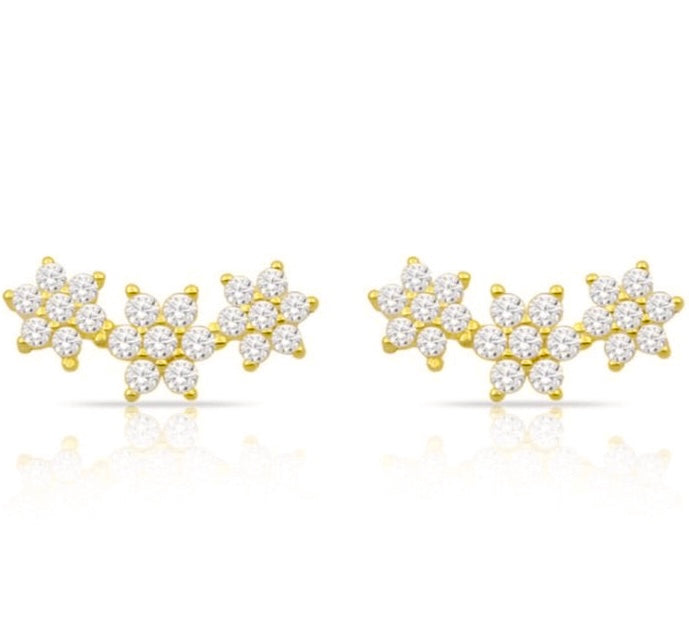 Tris Flowers Luxury Earrings