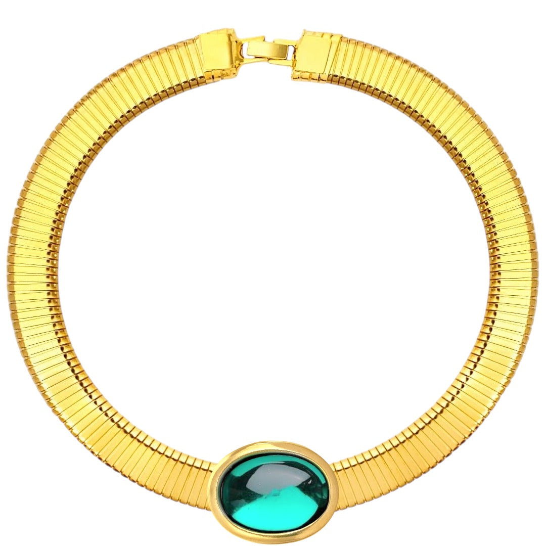 Collana tubo oval color