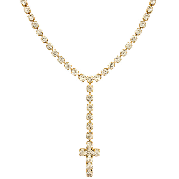 Rosario cross Swarovski