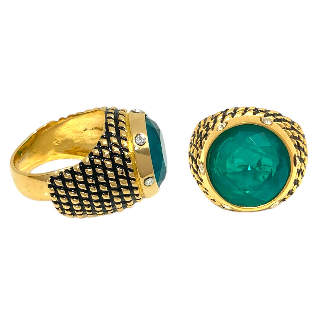 Anello botton green