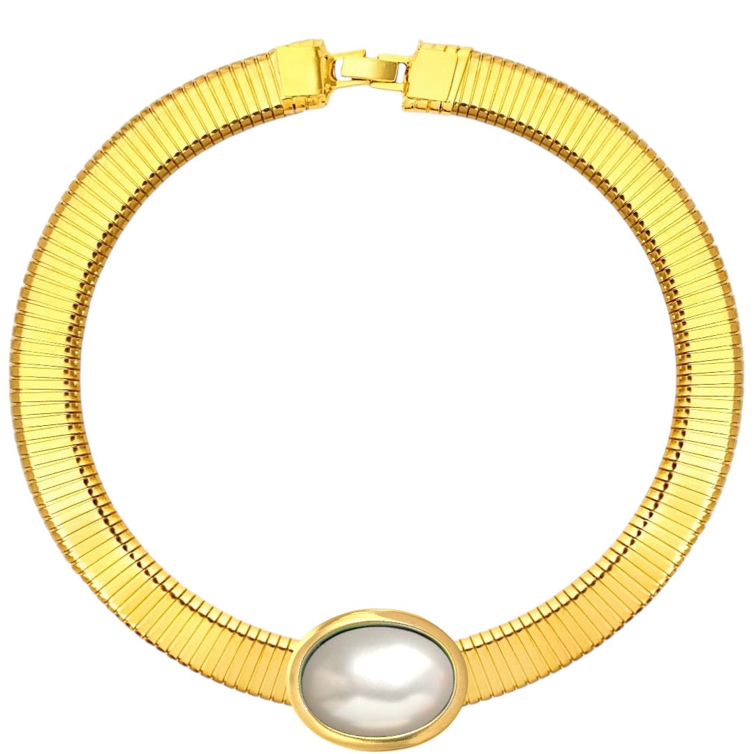 Collana tubo oval color