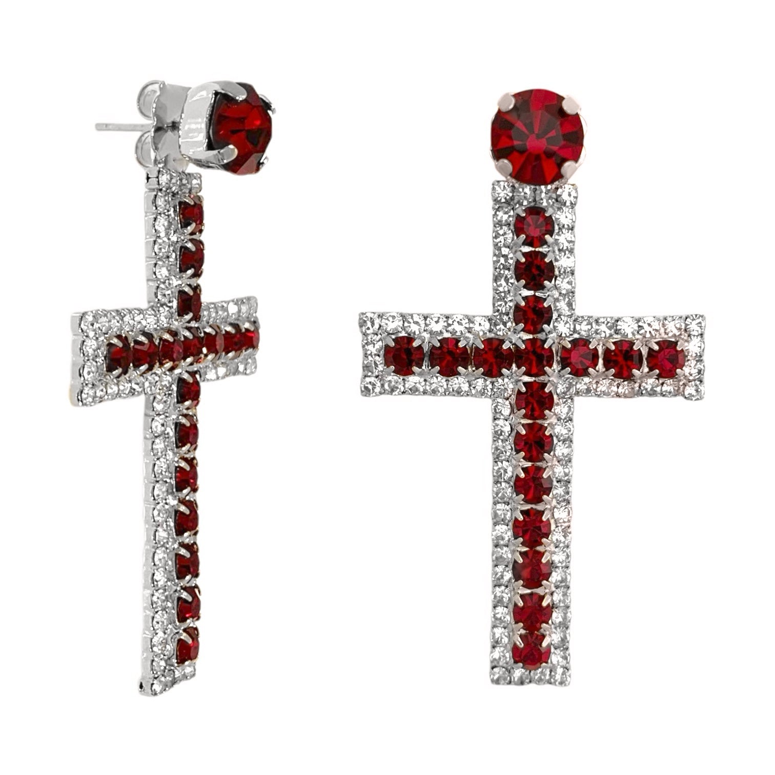 Orecchini cross Swarovski