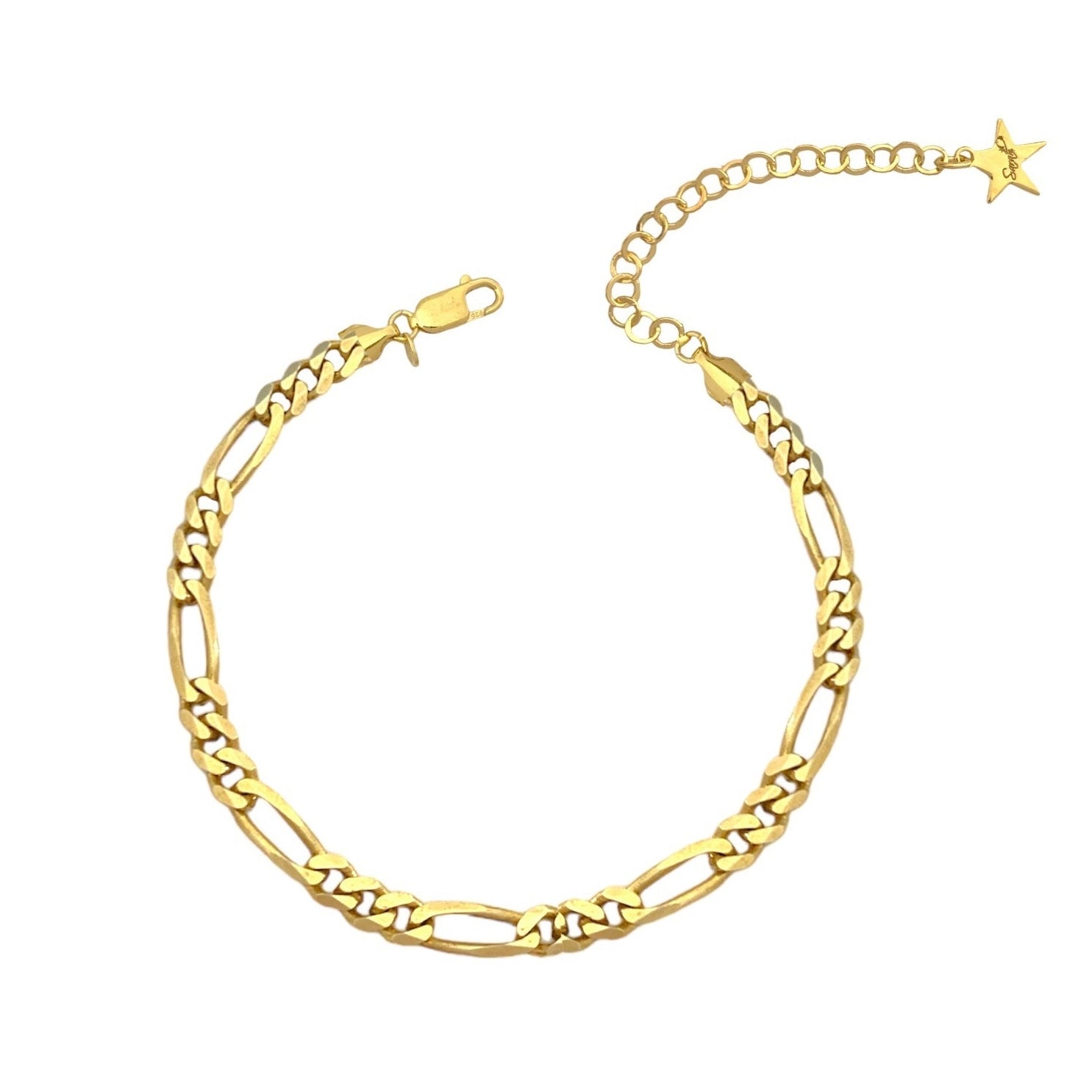 Anklet with 3 + 1 chain