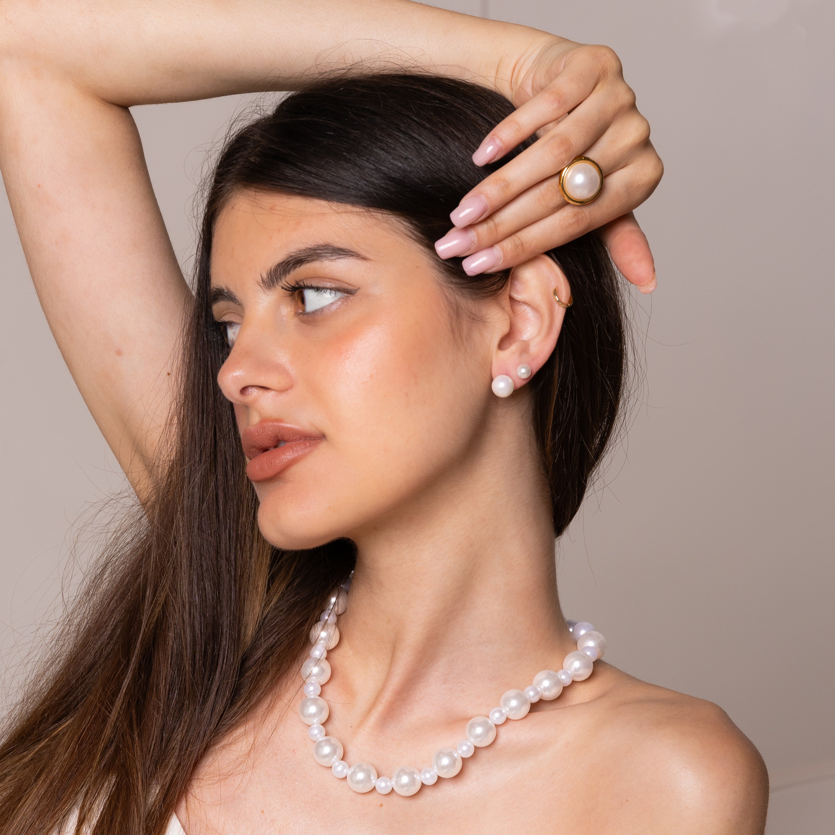 Collana double Pearl