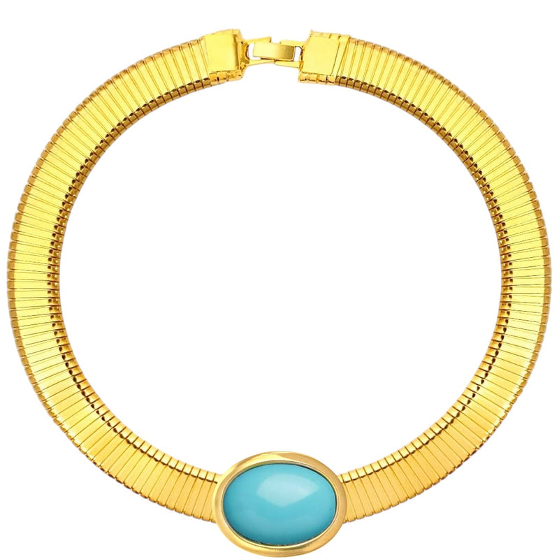 Collana tubo oval color