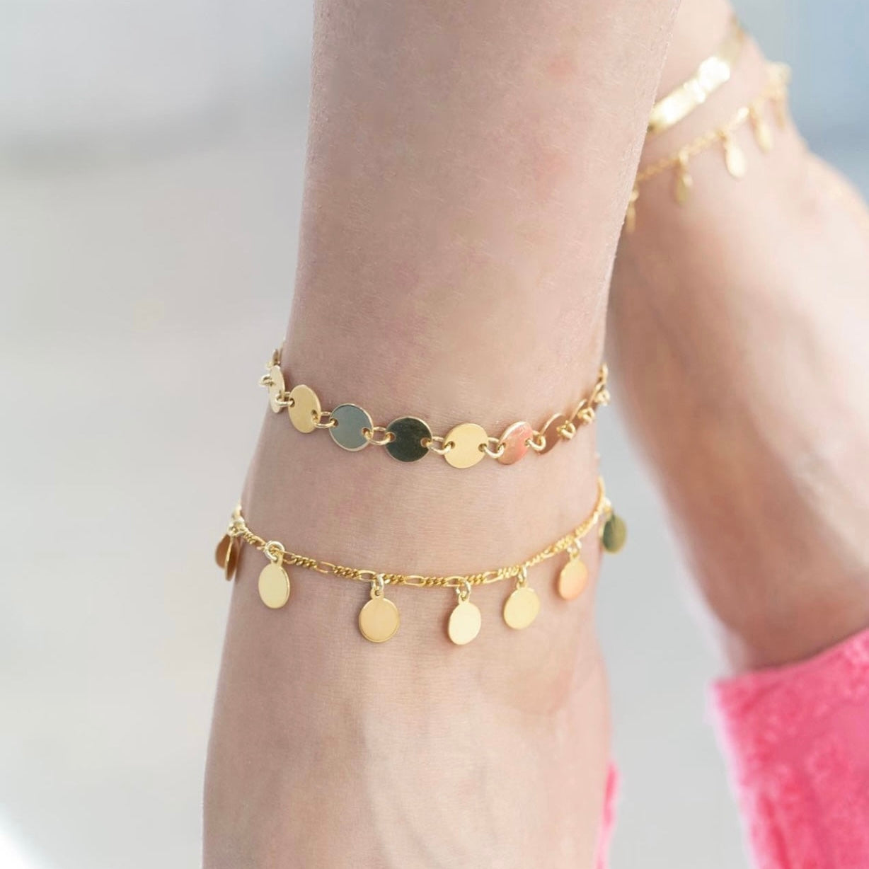 Multi disk anklet